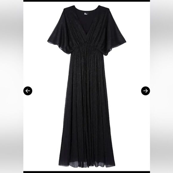 $265 The Kooples V-Neck Woven Maxi Dress NWOT Size XS - Picture 5 of 15